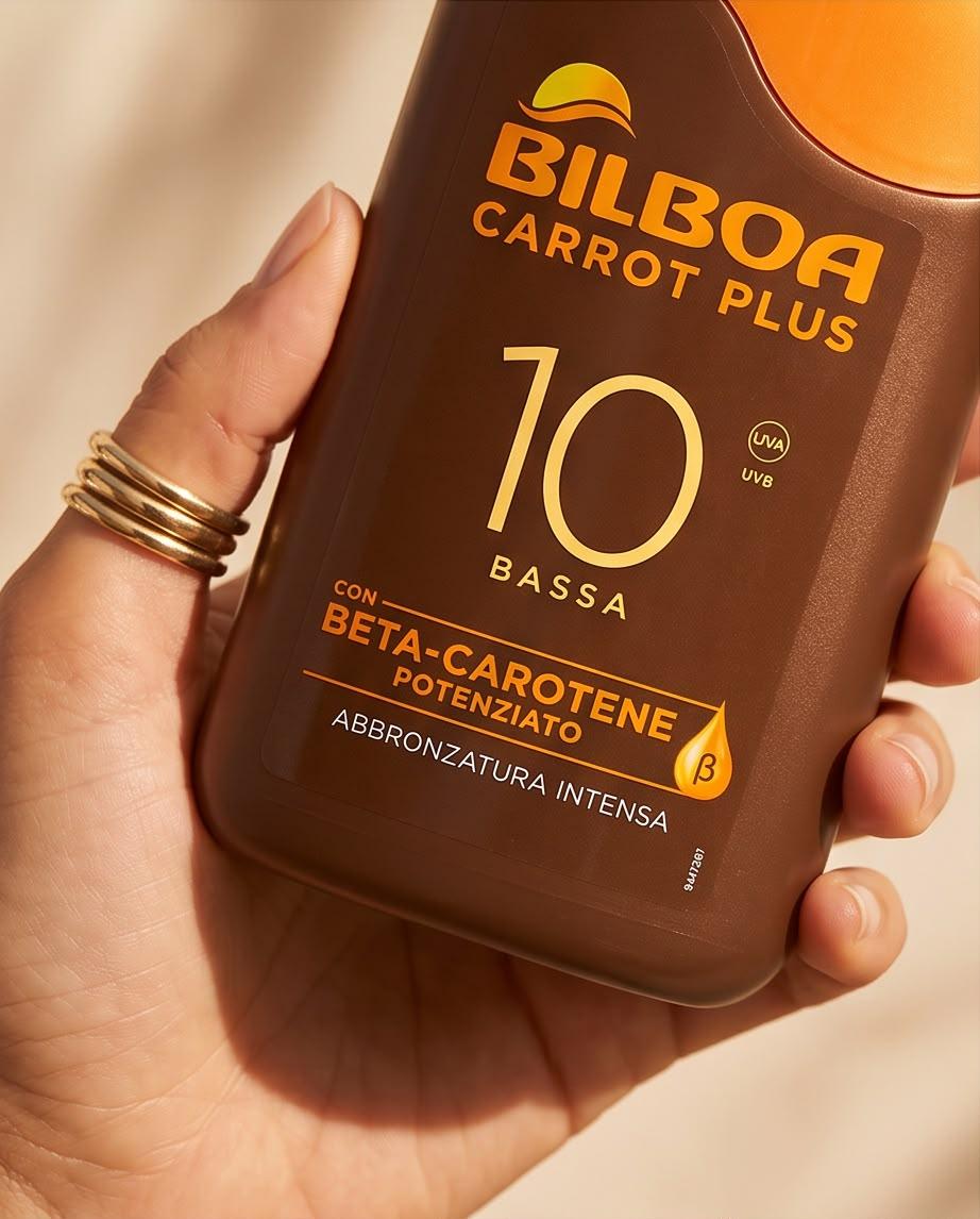 Crema Solare SPF10 con Beta Carotene per Abbronzatura Intensa
