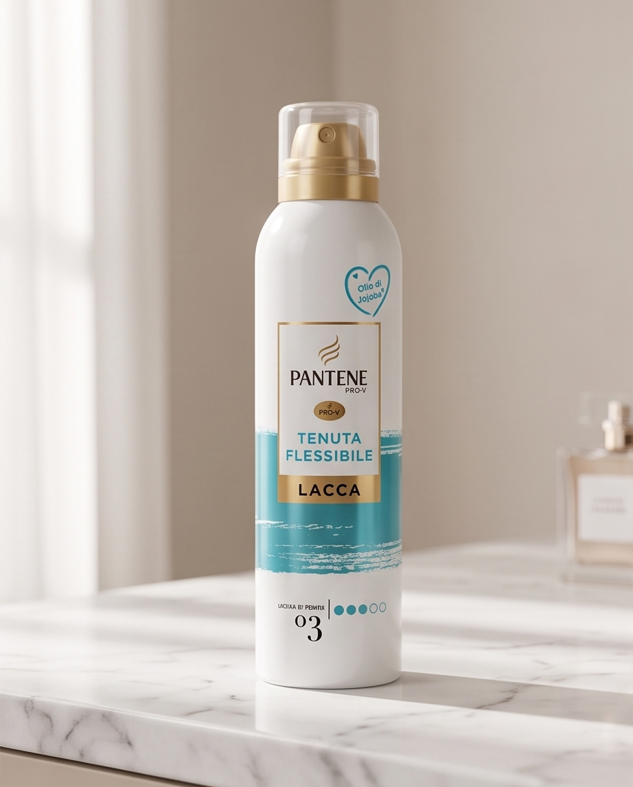 Lacca Pantene Tenuta Flessibile Fissaggio Anti-Crespo per Capelli