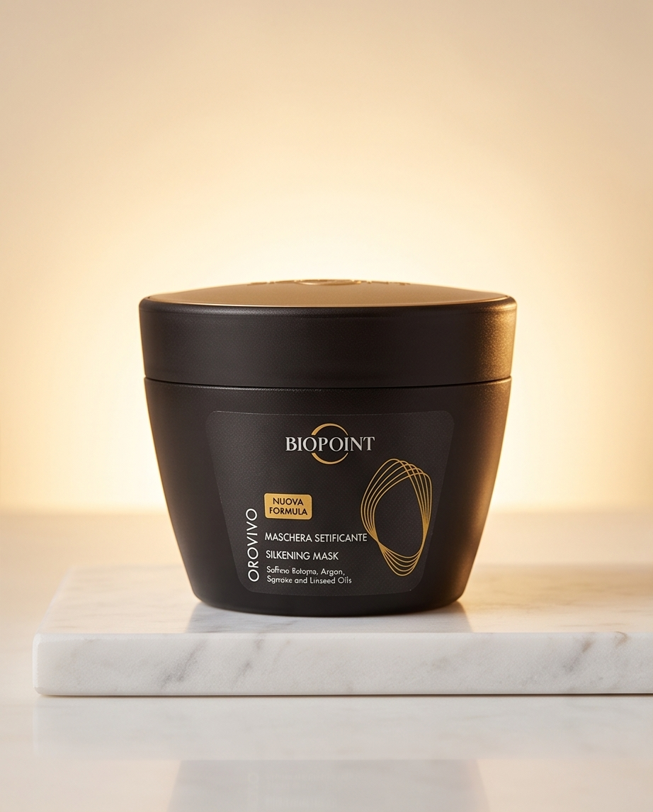 Maschera Setificante Capelli Secchi Biopoint per Morbidezza e Luminosità