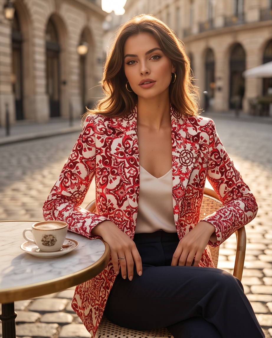 Blazer Donna Fantasia Maiolica| Giacca Elegante