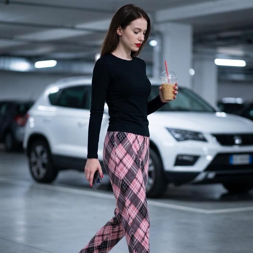 Pantaloni Argyle Donna a Rombi: Fit Comfort, Stile Vintage Preppy