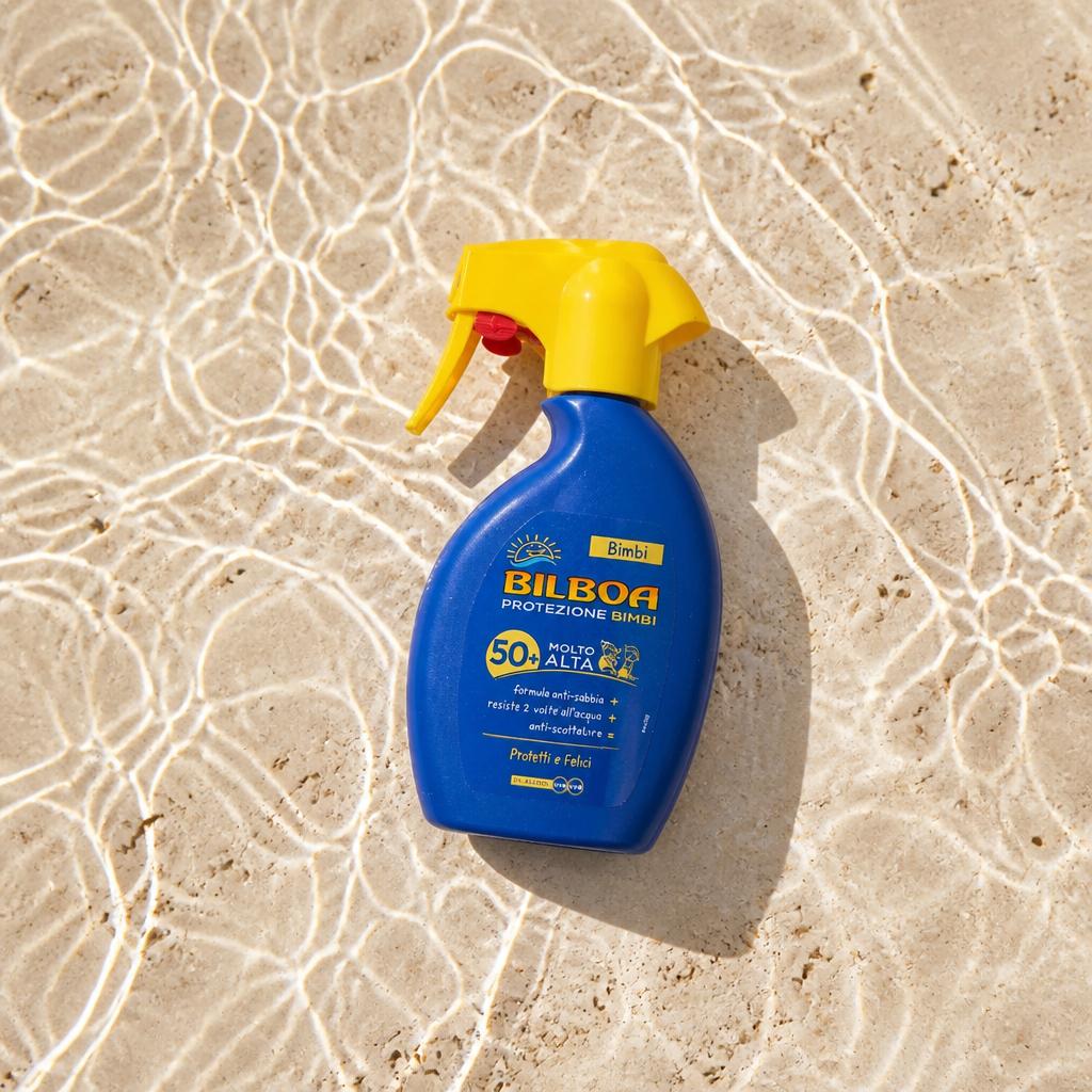 Solare Spray Bambini SPF50+ Pelli Sensibili Super Idratante
