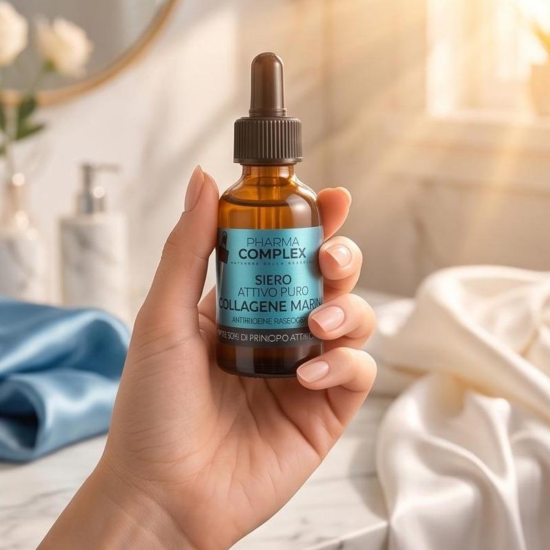 Siero Viso Collagene Marino per Pelle Morbida e Rimpolpata