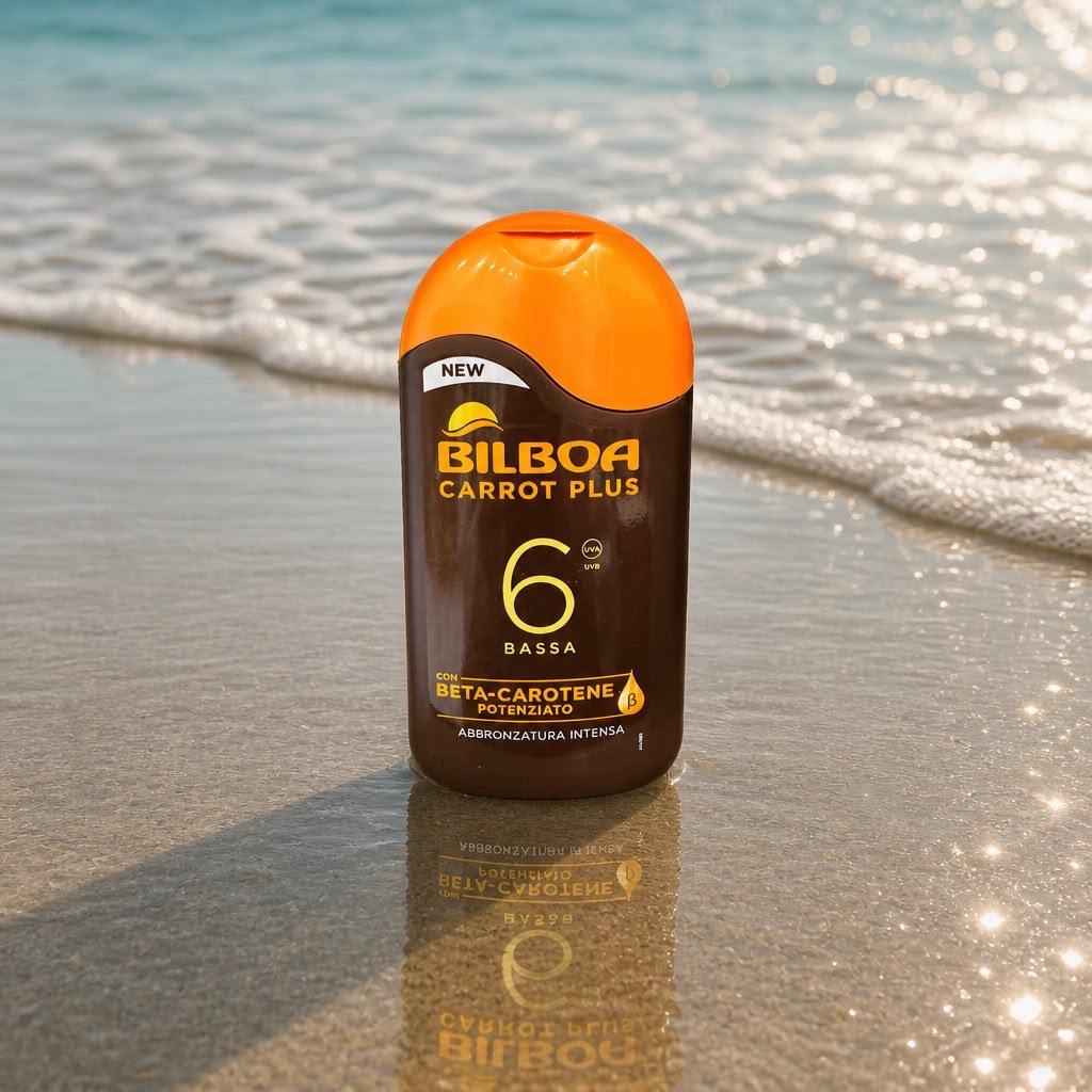 Crema Solare Protezione Bassa SPF 6 Beta Carotene, Abbronzatura Intensa