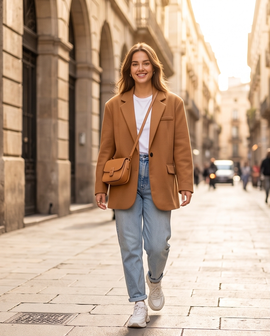 Blazer Oversize Donna con Tasche