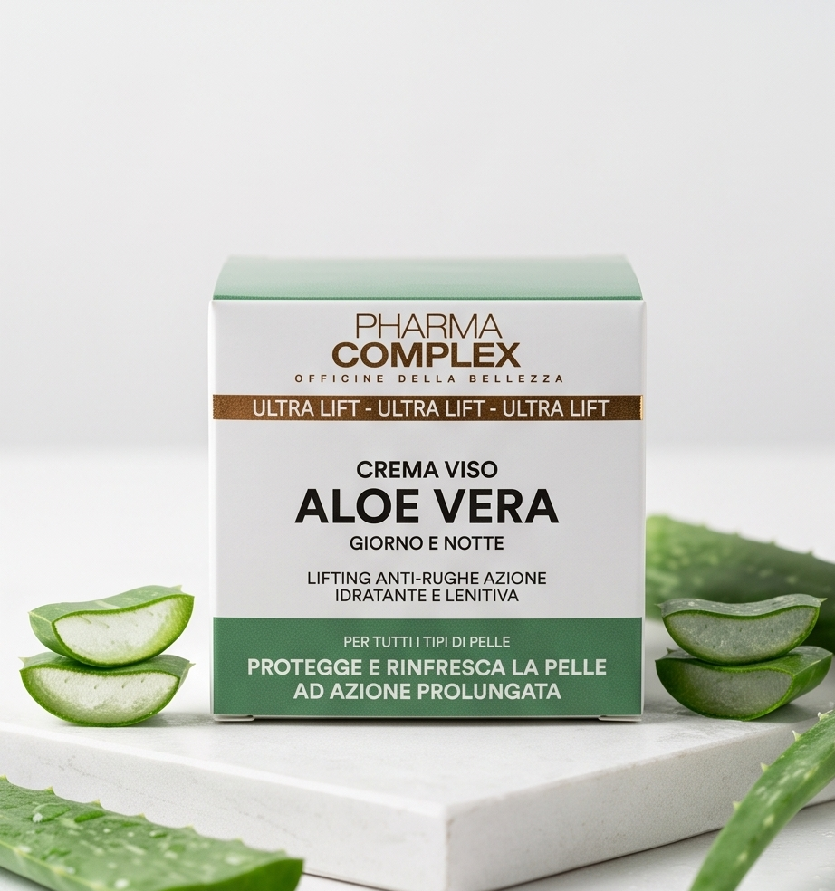 Crema Viso Aloe Vera Lifting Anti-Rughe Giorno e Notte Idratante