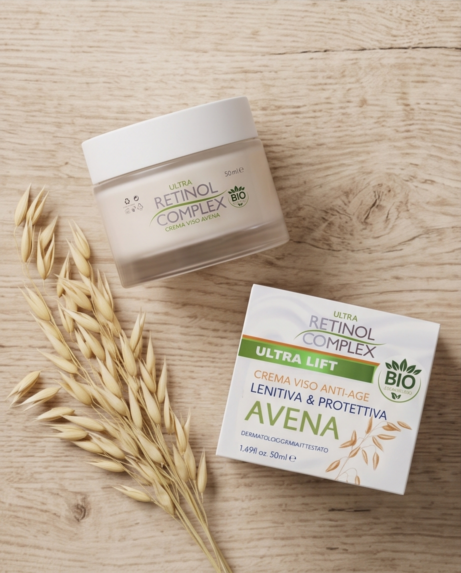 Crema Viso Avena Anti-Age Lenitiva e Protettiva Bio