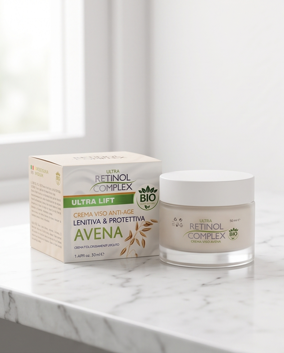 Crema Viso Avena Anti-Age Lenitiva e Protettiva Bio