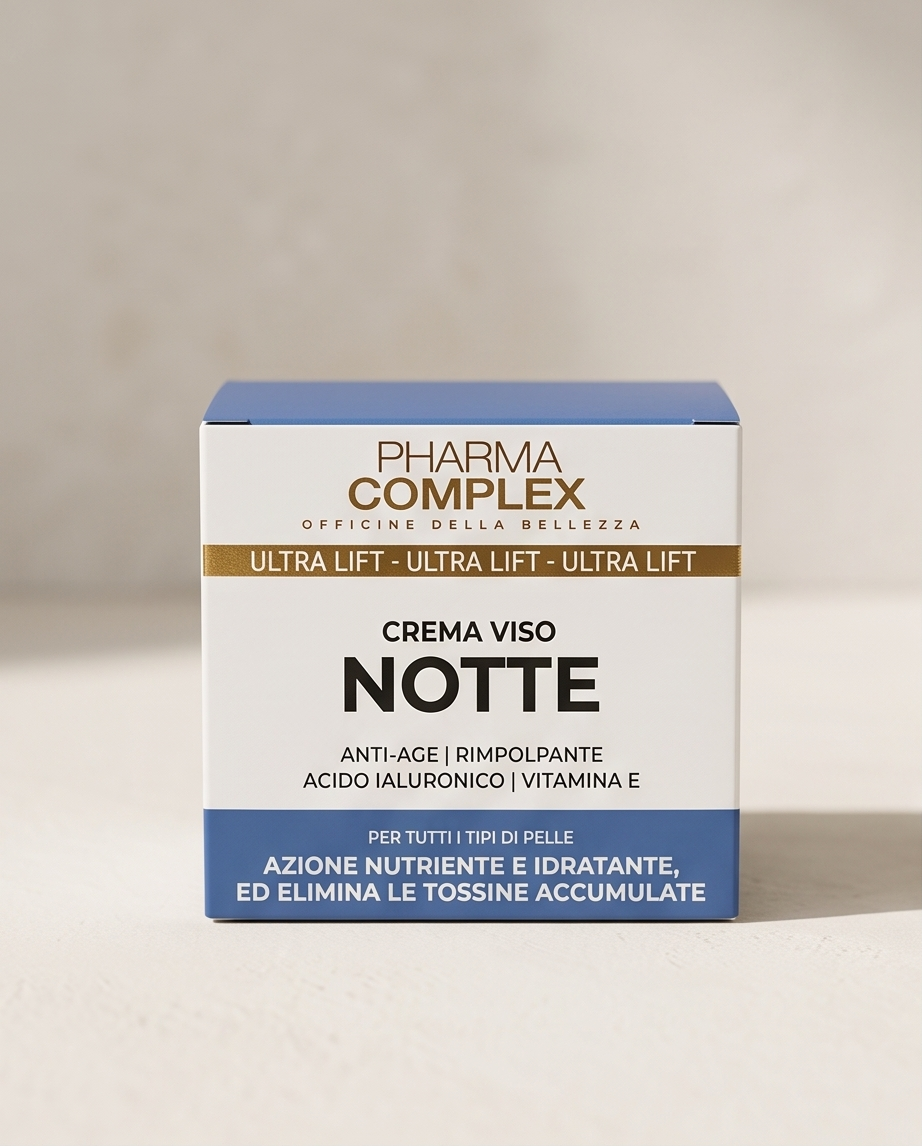 Crema Viso Notte Ultra Lift Anti-Age con Acido Ialuronico