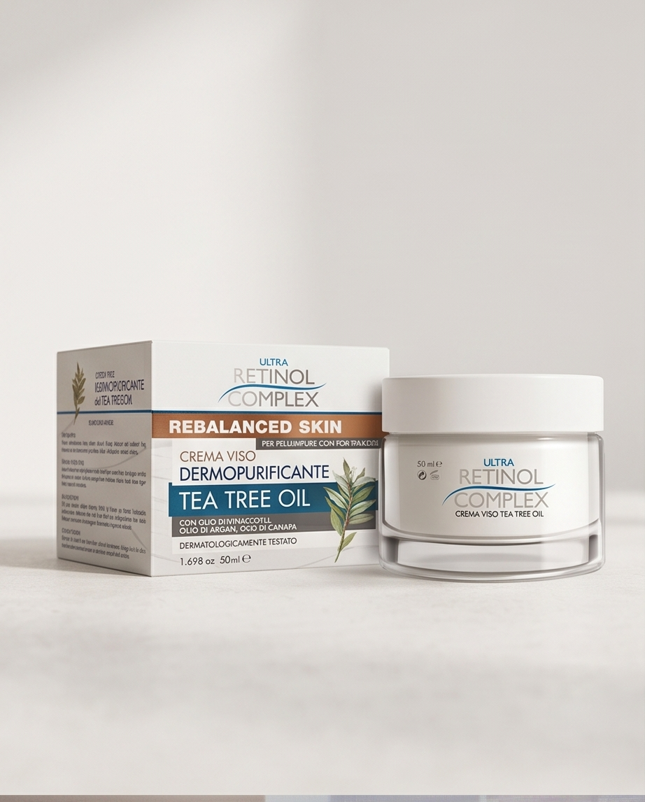 Crema Viso Tea Tree Oil Dermopurificante per Pelle Impura 50ml