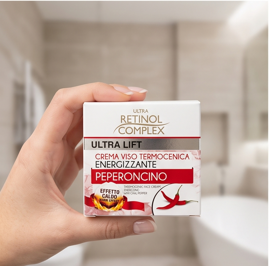 Crema Viso Termogenica al Peperoncino Energizzante Effetto Caldo