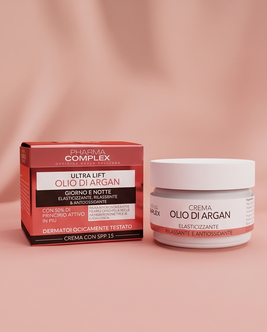 Crema Viso Ultra Lift all'Olio di Argan Giorno e Notte SPF15