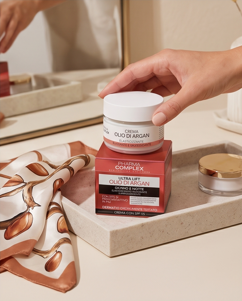 Crema Viso Ultra Lift all'Olio di Argan Giorno e Notte SPF15