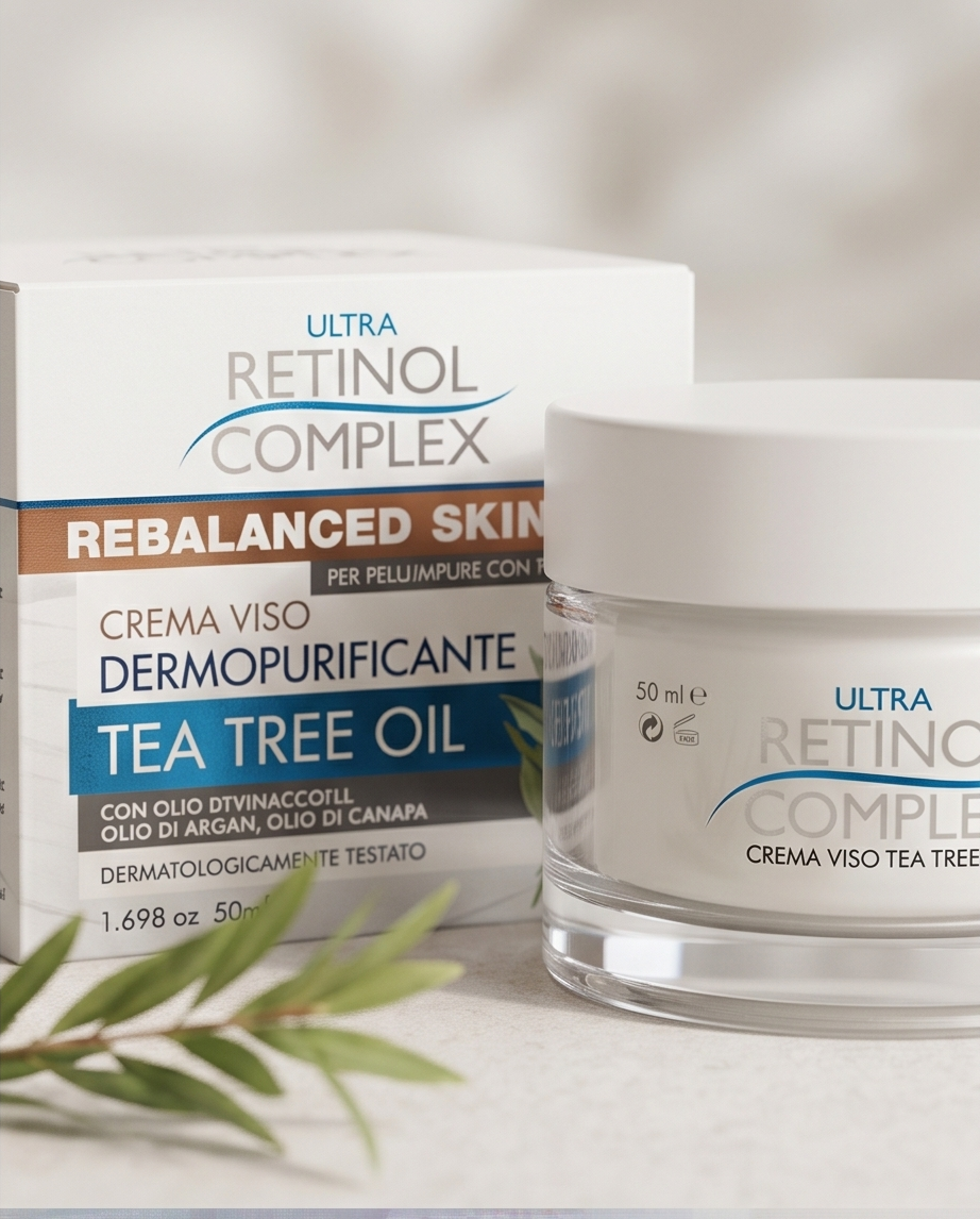 Crema Viso Tea Tree Oil Dermopurificante per Pelle Impura 50ml