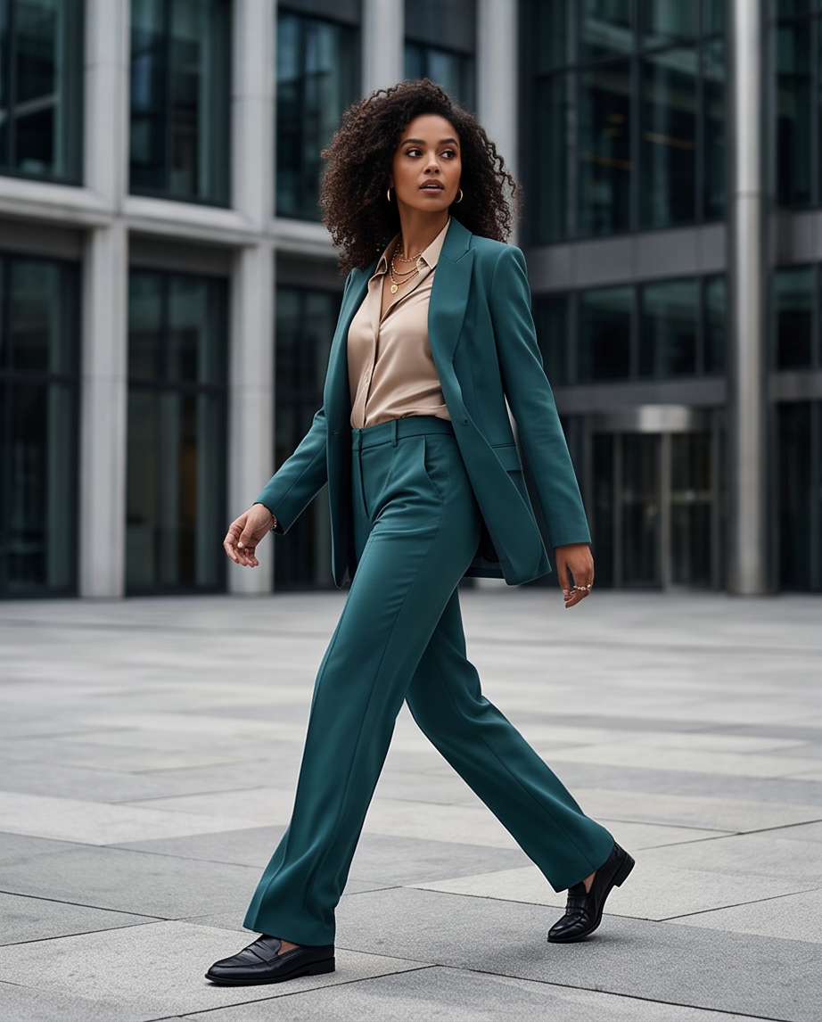 JESKAA_Pantalone Donna Vita Alta Sartoriale_OTTANIO