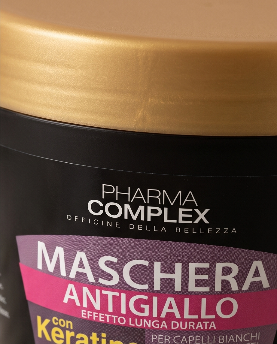 Maschera Antigiallo con Keratina Effetto Lunga Durata