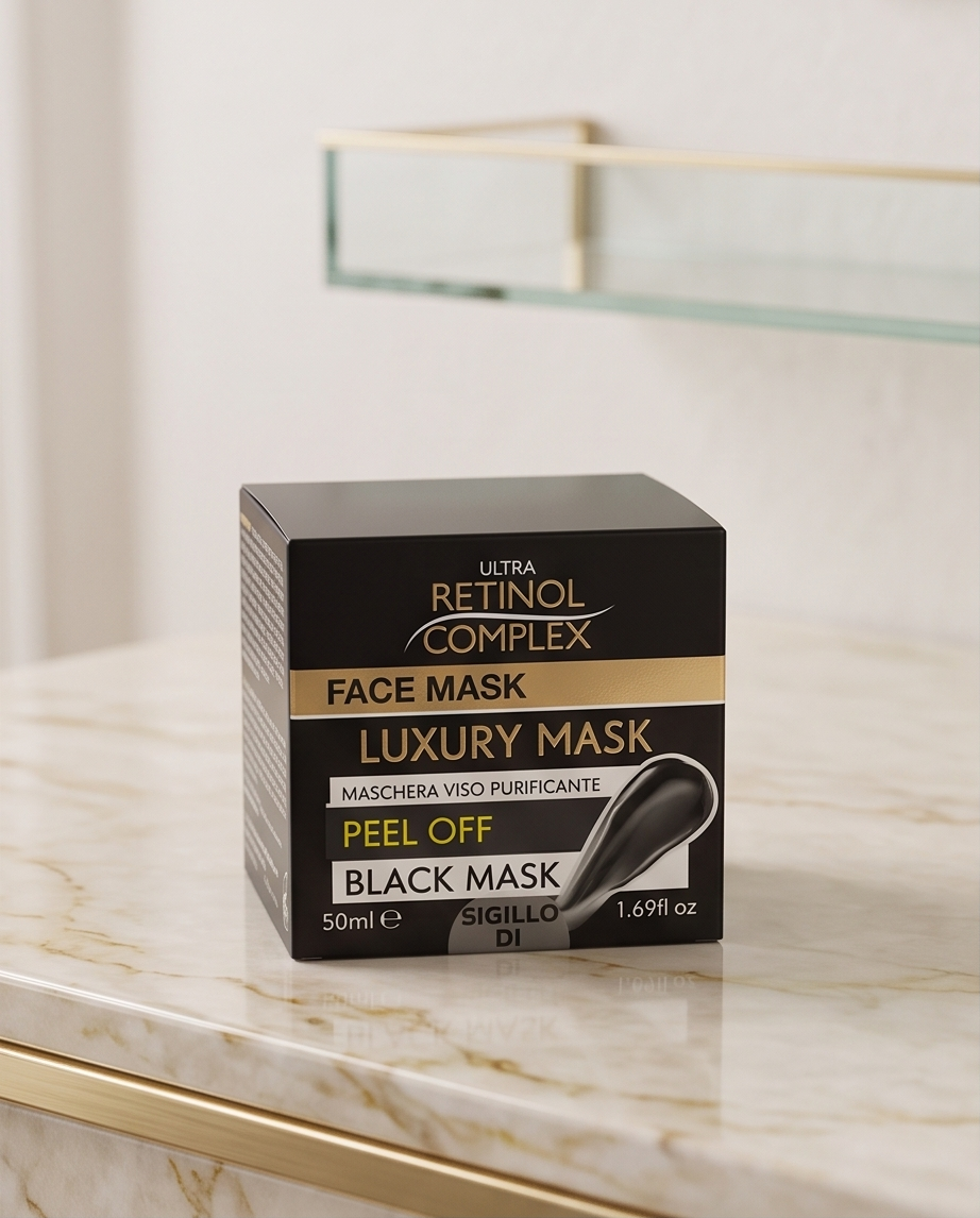 Maschera Viso Peel Off Black Mask Purificante Antipunti Neri