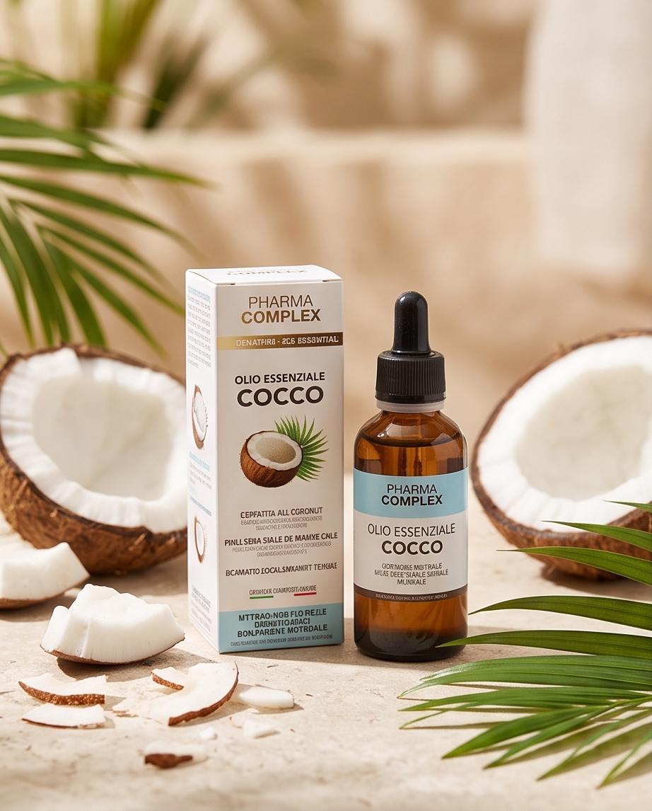 Olio Essenziale di Cocco Idratante per Corpo, Viso e Capelli