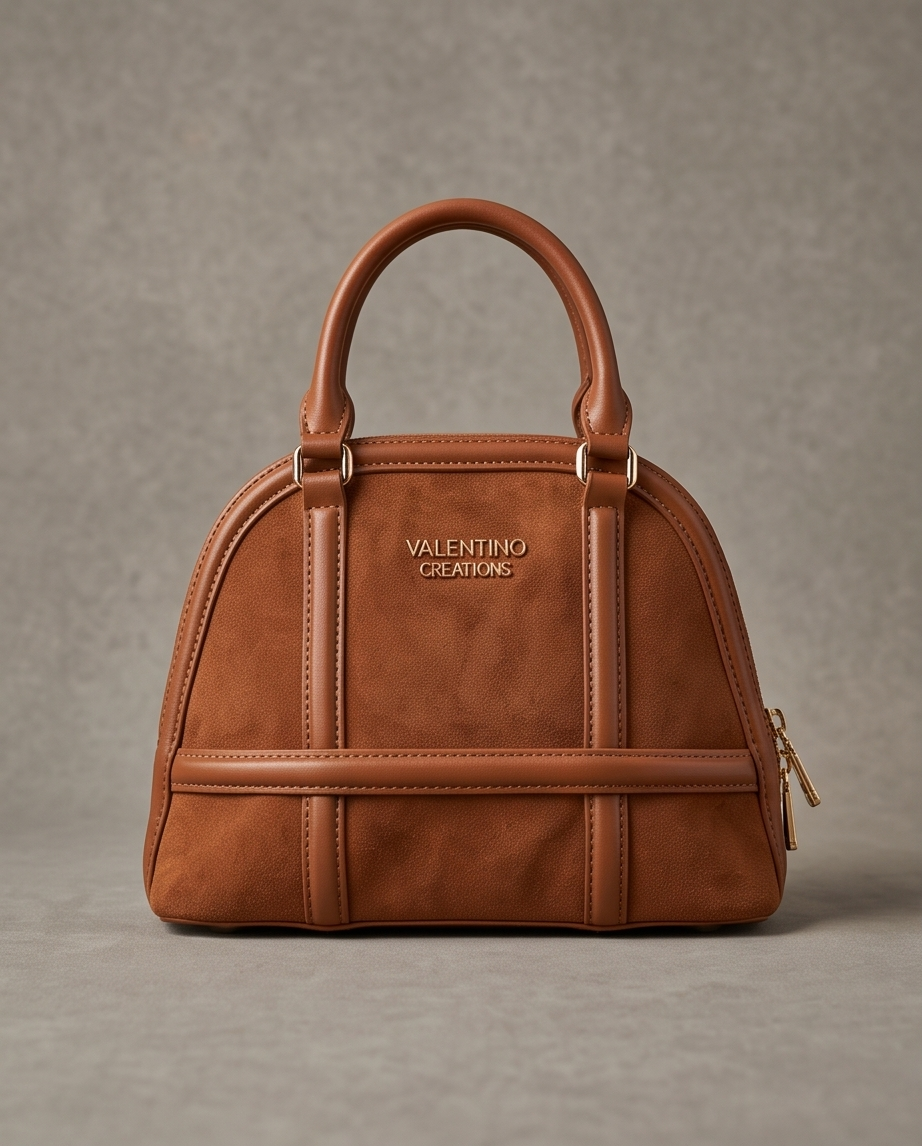 Borsa a Mano Bauletto Donna Valentino Creations Bordeaux o Cognac