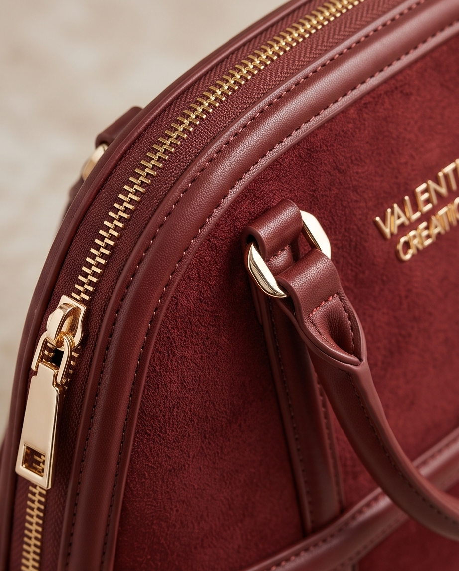 Borsa a Mano Bauletto Donna Valentino Creations Bordeaux o Cognac