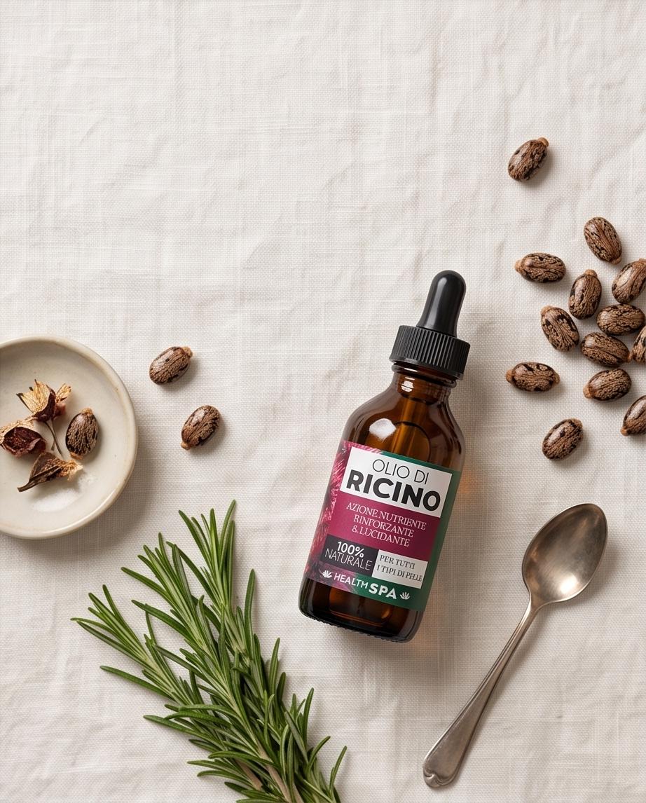 Olio di Ricino Puro per Capelli, Ciglia e Sopracciglia