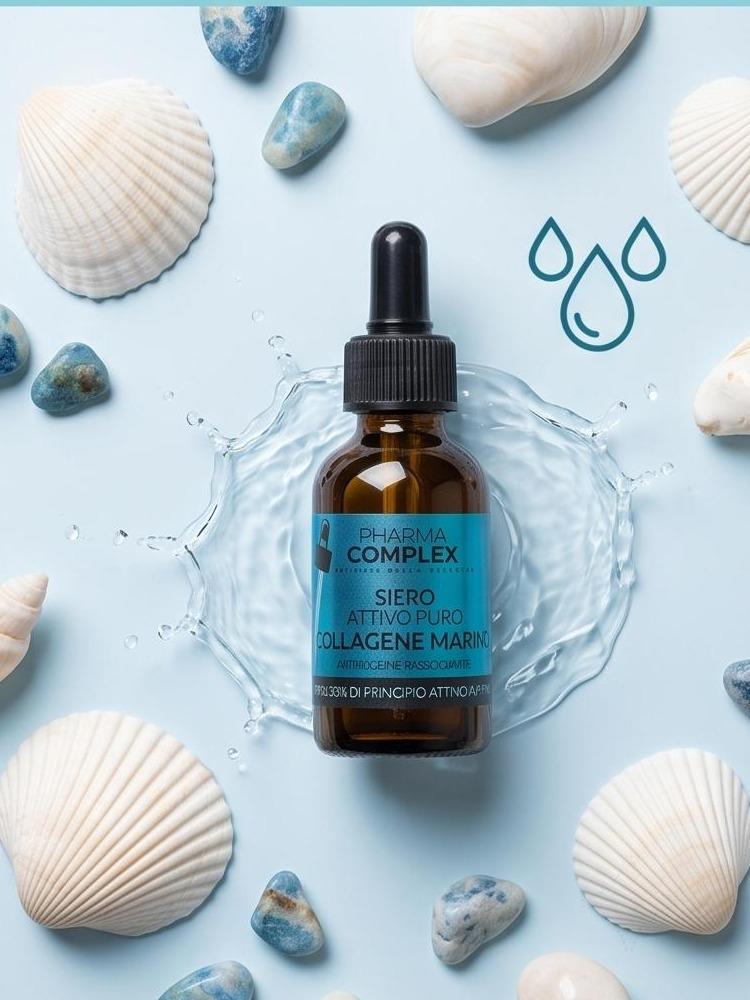 Siero Viso Collagene Marino per Pelle Morbida e Rimpolpata