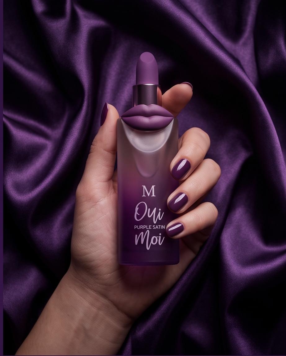 Oui Moi Purple Satin Eau de Parfum Donna con Tappo a Rossetto