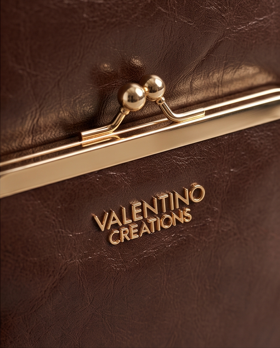 Zaino Donna Marrone Valentino Creations con Dettagli Dorati